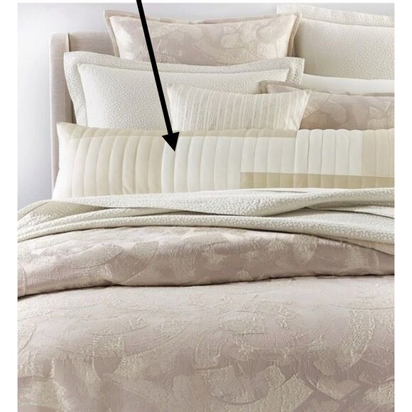 Hotel Collection Brushwork 14" x 48" Faux Leather Decorative Pillow - Picture 4 of 16